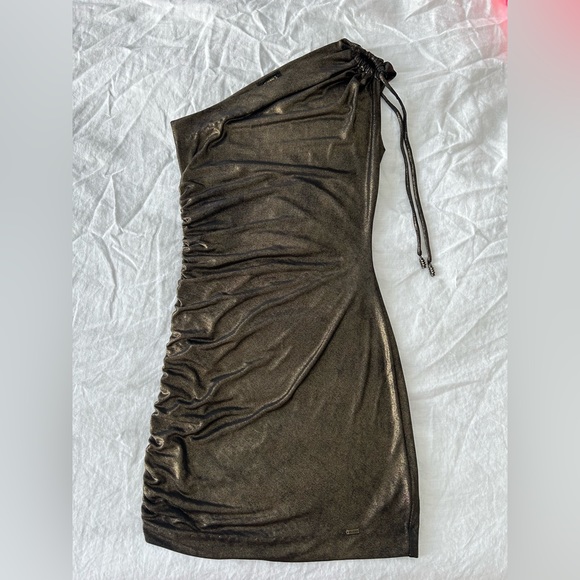 Guess shimmery one shoulder mini dress - Picture 1 of 5